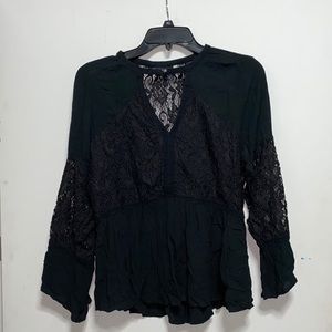 AE lace accent top